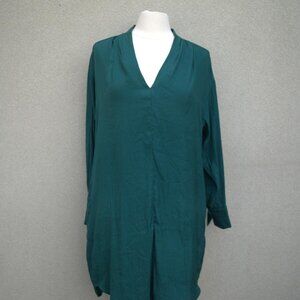 Blue and Green Blouse